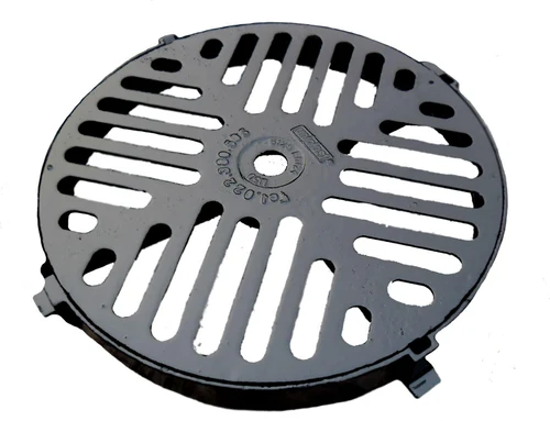 Сapac rotund ventilat din fonta cu rama D.520 B125 (450x520x20 mm)