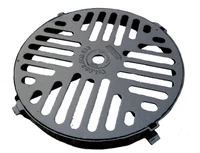Сapac rotund ventilat din fonta cu rama D.520 B125 (450x520x20 mm)