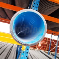 Tub drenaj din teava corugata HDPE SN4 OD.110 (97) 360° cu mufa L=6 m 2