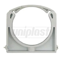 Клипса ПВХ для трубы D. 75 (белая)  EGEPLAST
