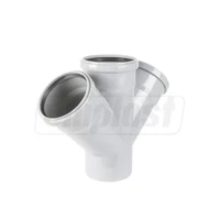 Ramificatie dubla PVC D. 75 x 75 / 45°  EGEPLAST 2