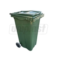 Cos HDPE pentru transportarea deseurilor  240 L pe roti (verde) UNIPLAST TR 3