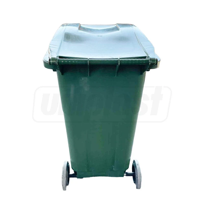 Cos HDPE pentru transportarea deseurilor  240 L pe roti (verde) UNIPLAST TR 4