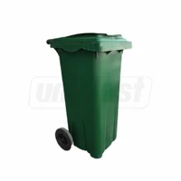 Cos HDPE pentru transportarea deseurilor  240 L pe roti (verde) UNIPLAST TR