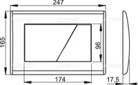 Кнопка смыва M 171 (7673)  ALCAPLAST 2