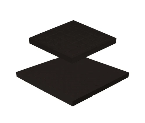 Capac A15 PVC 300x300 mm (negru) Art. 1782  ZMM MAXPOL