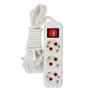 Prelungitor 3 locuri cu pamintare+intrerupator 5m 3x1 (12 buc./cutie)