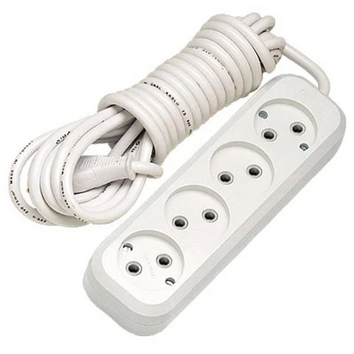 Prelungitor 4 locuri fara pamintare 3m 10A 250V (48/24 buc.)  MAKEL