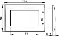 Кнопка смыва M 271 (4173)  ALCAPLAST 2