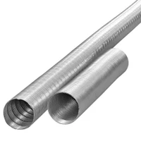 Tub ventilatie flexibil, gofrat D.100 L=3 m aluminiu  VENTS 2