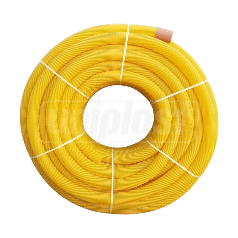 Teava corugata drenaj PVC D.200 (galben)  HAKAN +GF+ 2