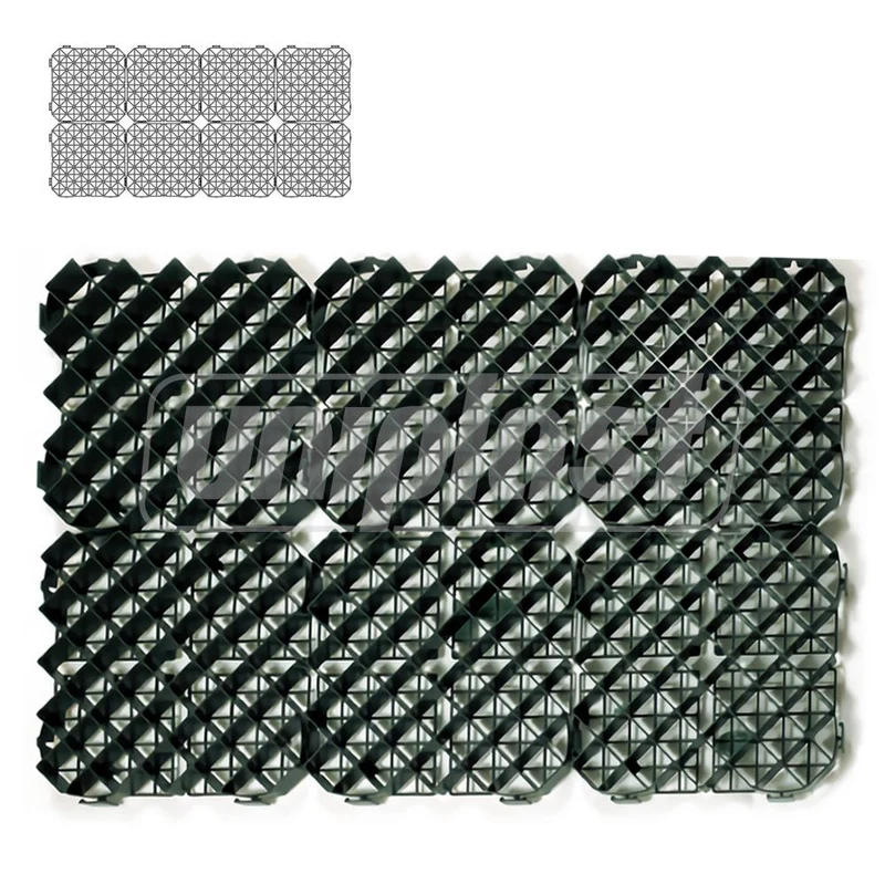 Pavaj ecologic A15 (gratar PE pentru protectia gazonului) 39.5x39.5 cm H=40 mm verde  SAB 3