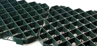 Pavaj ecologic A15 (gratar PE pentru protectia gazonului) 39.5x39.5 cm H=40 mm verde  SAB 4