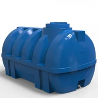 Rezervor apa 1500 L orizontal, oval (albastru) cu stut D. 3/4", fortat 150x120x125 cm