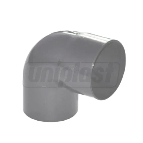 Отвод ПВХ D. 80 x 87° (серый) CL87080N  FIRST PLAST
