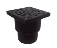 Sifon de pardoseala PP D.110 vertical (negru) (150 x 150 mm)  INSTALPLAST