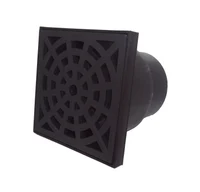 Sifon de pardoseala PP D.110 vertical (negru) (150 x 150 mm)  INSTALPLAST 2