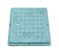 Capac canalizare compozit patrat 400x400 mm / 1 t (verde)