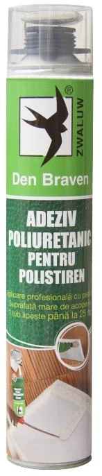 Adeziv profesional poliuretanic pentru polistiren 870 ml  DEN BRAVEN