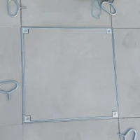 Capac pentru camin de vizitare aliminiu patrat 600x600x25 mm A15 (invizibil) 3