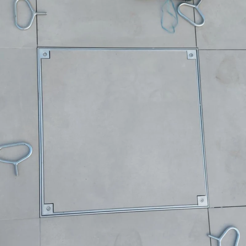 Capac pentru camin de vizitare aliminiu patrat 600x600x25 mm A15 (invizibil) 3