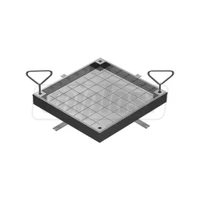 Capac pentru camin de vizitare aliminiu patrat 600x600x25 mm A15 (invizibil)