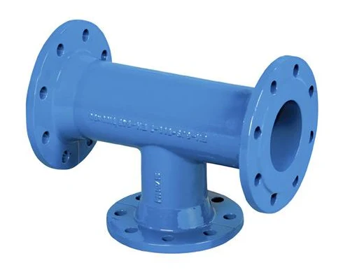 Тройник фланцевый чугунный D. 80 x 50 PN10 L=330 мм (8/4 отверстия)  BOHAMET