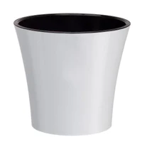 Ghiveci ARTE 5 L (alb-negru)